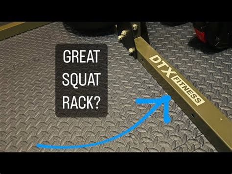 Dtx Fitness Squat Rack Power Cage With Pull Up Bar Review Youtube