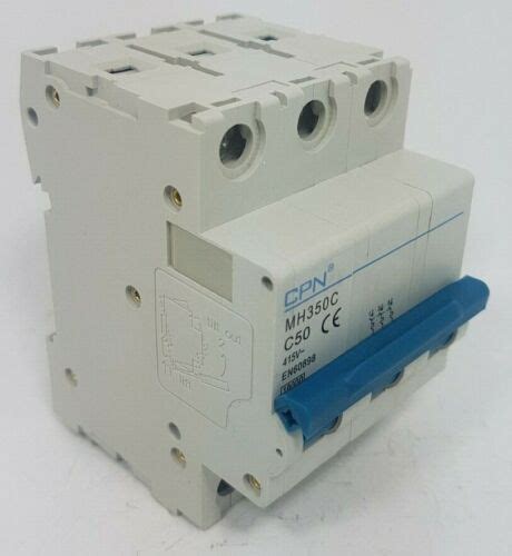 CPN MH350D 50 50a Triple Pole MCB Type C C50 3 Phase Breaker 10kA