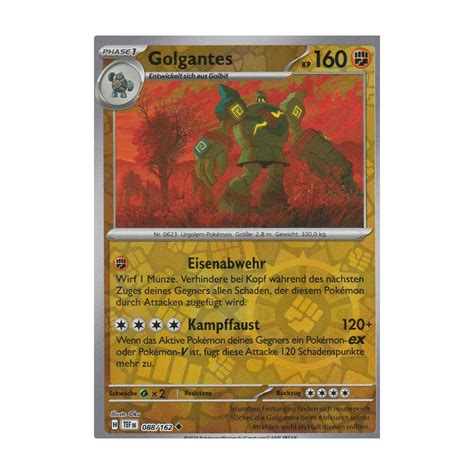 Golgantes 088 162 REVERSE HOLO Gewalten Der Zeit Pokemon Karte Kaufen