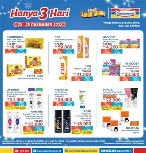 Katalog Promo JSM Indomaret Hanya 3 Hari Periode 23 25 Desember 2022