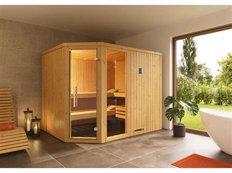 Weka Element Ecksauna Varberg 4 o OfenGlastür Fenster kaufen bei OBI