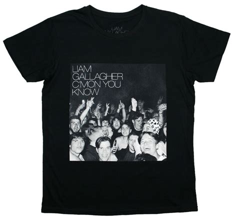 楽天市場Liam Gallagher C mon You Know Tee Black リアムギャラガー Tシャツ