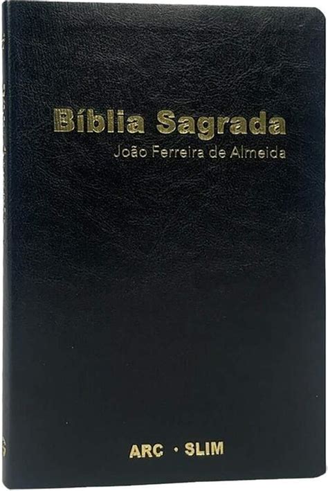 Comprar Bíblia Sagrada ARC Slim Luxo Preto Ampliada a partir de R