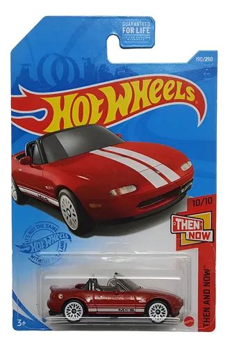 Hot Wheels Then And Now 190 250 91 Mazda Mx 5 Miata Rojo MercadoLibre