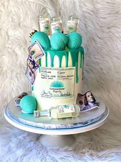 Casamigos Tequila Drip Cake Pasteles Para Hombres Cerveza Pasteles