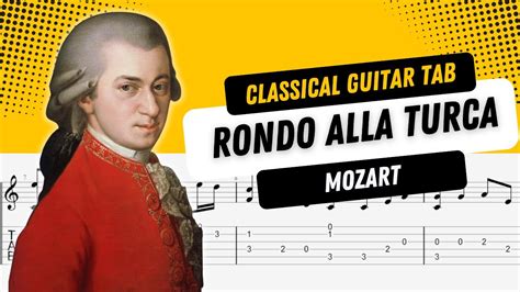 Rondo Alla Turca Classical Guitar Tab Mozart YouTube