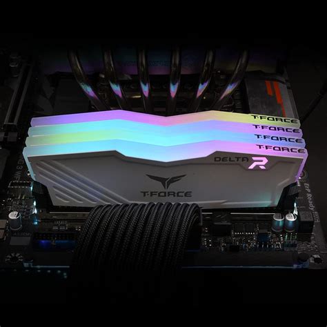 TeamGroup T-Force Delta RGB 32GB (2x16GB) 3600MHz C18 - White | DDR4 ...