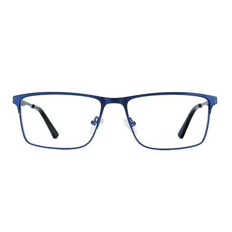 Square Titanium Alloy Prescription Glasses Men Anti Blue Ray