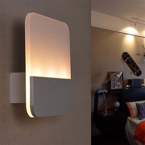 DOOT Led 9w Acrilico Applique Da Parete Moderno Comodino Luci Da Muro