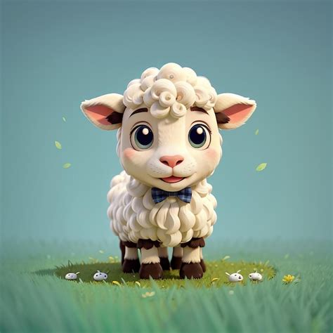 Premium Photo Cute Sheep Crying Cartoon Vector Icon Illustration