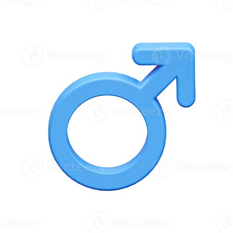 3d Male Gender Symbol Sign 18922131 Png