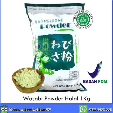 Jual Wasabi Powder Halal 1kg Wasabi Bubuk Halal 1kg Kualitas Terbaik