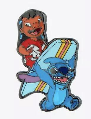 Lilo Stitch Surfing Hot Topic Disney Lilo Stitch Blind Box Loungefly Disney Pin