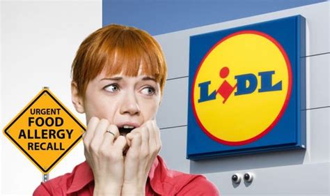 lidl issues  urgent food recall  undisclosed allergens