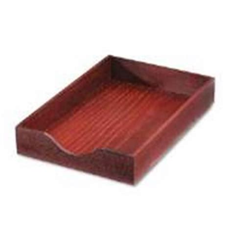 Cw Hardwood Legal Stackable Desk Tray Mahogany Kroger