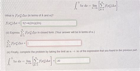 Solved Xdx Limn K Nf Xk X What Is F Xk X In Chegg