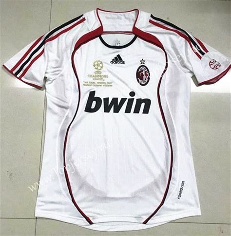 Retro Version 2006 AC Milan Away White Thailand Soccer Jersey AAA 510