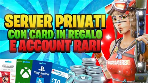 Regalo Skin E Ricarica Server Privati Account Rari Per Abbonati E