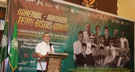 Hadiri Rakorwil LP UMKM PWM Jateng Mendag Zulkifli Hasan Kerja Sama