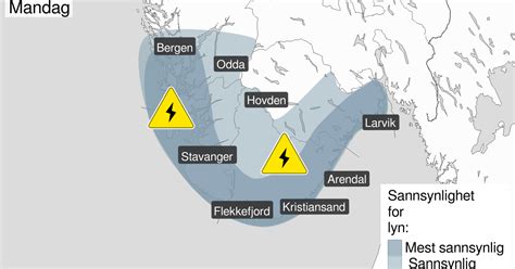 Farevarsel Om Kraftig Regn Og Lyn Agderposten No