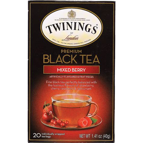 Twining S Tea Black Tea Mixed Berry Case Of Bags Black