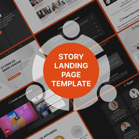 story landing page template design figma masterbundles