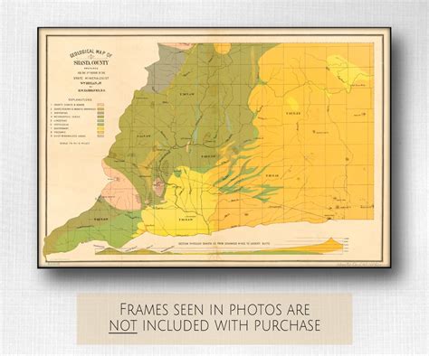 Old Map Of Shasta County Vintage Shasta Map 1890 Antique Map Etsy