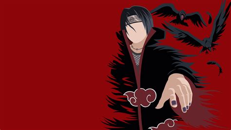 Itachi Minimal Wallpaper 4K