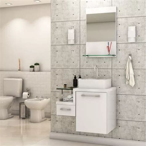 Gabinete para baño Compace KTLG631W CL CAQD320 BR con lavabo color