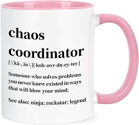 Cabtnca Chaos Coordinator Mug Oz Porcelain Coffee Mug For Women