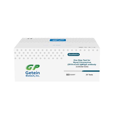 Covid Testkit Cg Getein Biotech F R Antik Rper Igg Igm