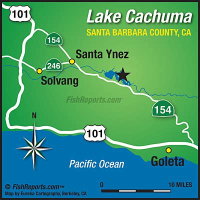 Cachuma Lake - Fish Reports & Map