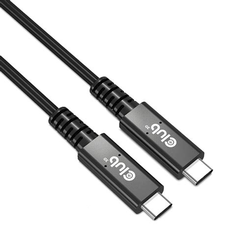 Club 3d 08m Usb4 Gen3x2 Usb Type C To Usb Type C Cable Cac 1571 Mwave