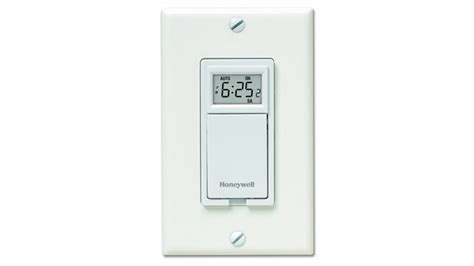 Honeywell 7 Day Programmable Light Switch Timer White RPLS730B1000