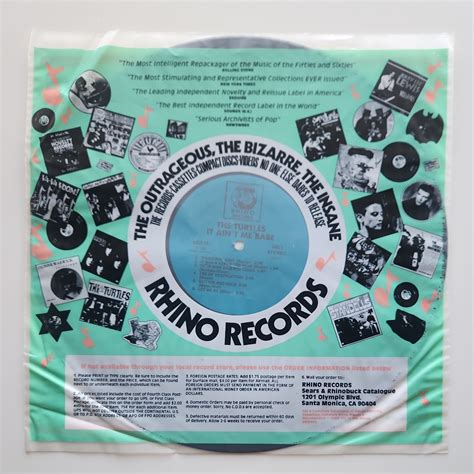 THE TURTLES It Ain T Me Babe LP Vintage Vinyl Record 1982 Rhino Records EBay