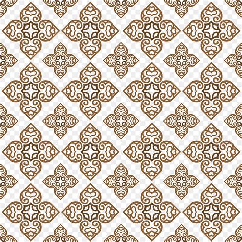 Batik Pattern Vector PNG Images Thai Pattern Batik Golden Hand