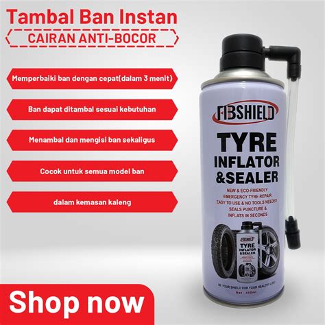 Jual World Home Cairan Anti Ban Bocor 450ml Tyre Infalator Sealer