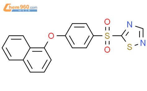 105333 48 0 1 2 4 Thiadiazole 5 4 1 Naphthalenyloxy Phenyl Sulfonyl