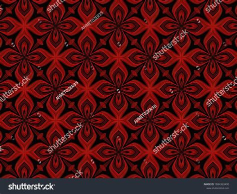 Red and Black Patterns on Various Surfaces