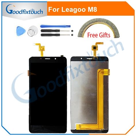 Black Gold For Leagoo M8 LCD Display Touch Screen Digitizer Repair