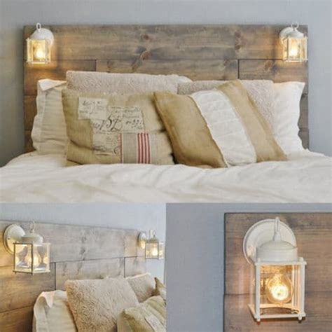 Rustikales Diy Bett Kopfteil Selbst Bauen Aus Paletten Bedroom Diy