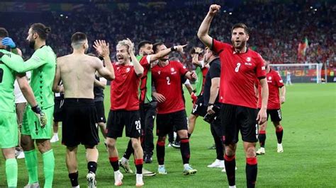 Euro 2024 Kegembiraan Pemain Georgia Setelah Lolos Ke Babak 16 Besar