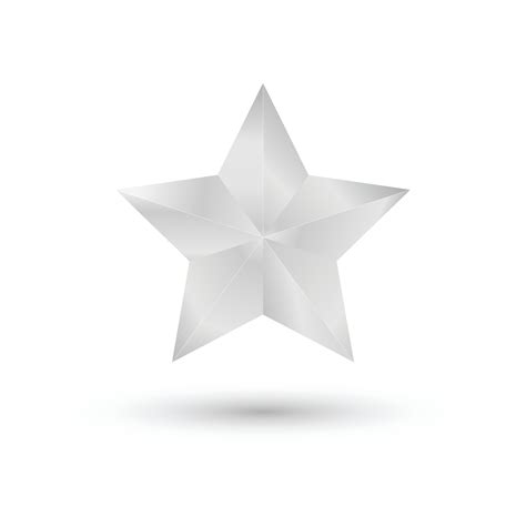 silver star icon vector. 8247084 Vector Art at Vecteezy