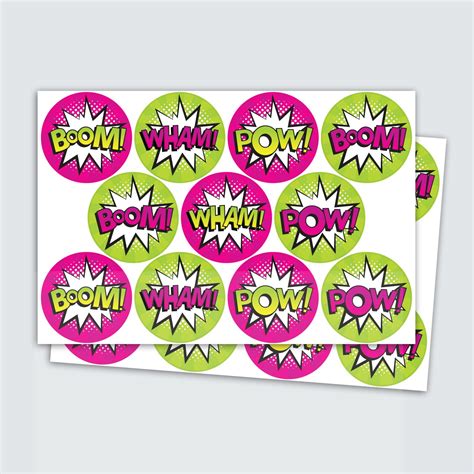 Pink Bam Stickers For Partys Labels Card Seals T Labels Favour