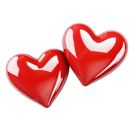 Dos Corazones En Forma De Amor Png Símbolo Enamorado Forma Png