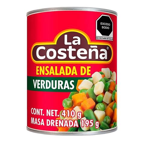 Ensalada De Verduras La Costeña 410 G Bodega Aurrera Despensa A Tu Casa