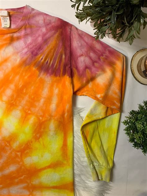 Incline Double Fan Fold Ice Tye Dye Etsy