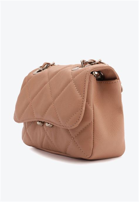 Bolsa Tiracolo Nude Arezzo Couro Mizz Pequena Zz Mall