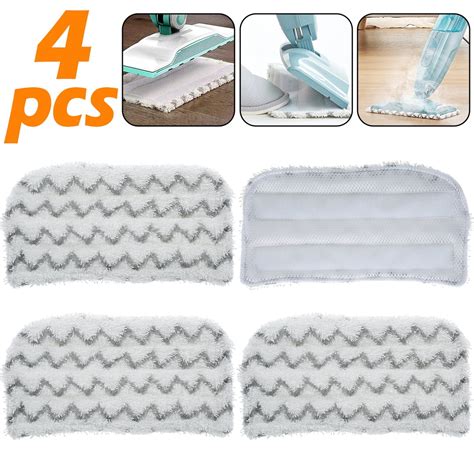 Mtfun Pcs Steam Mop Pads Reusable Stem Mop Pad Microfiber Washable