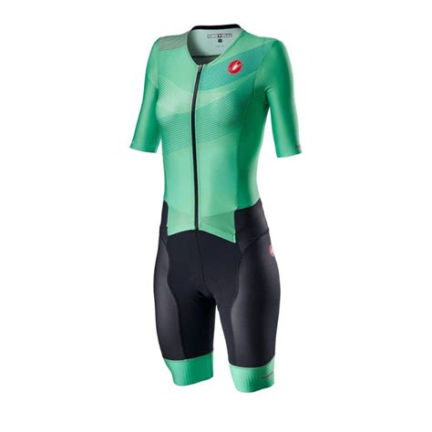 Castelli Free SanRemo 2 Integral Trisuit Zielony Czarny Damski